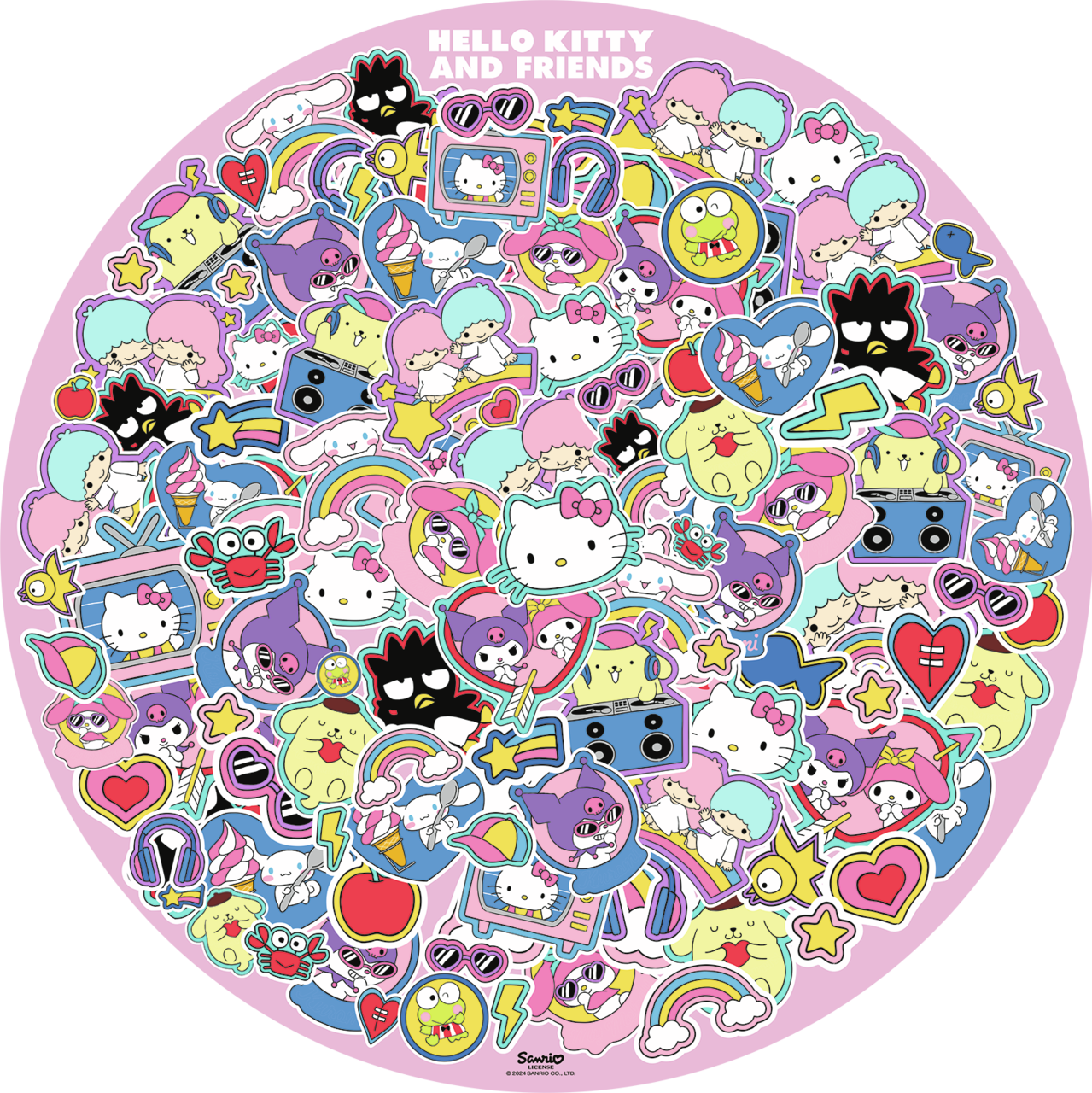 RAVENSBURGER HELLO KITTY RUNDT 500 BRIKKER