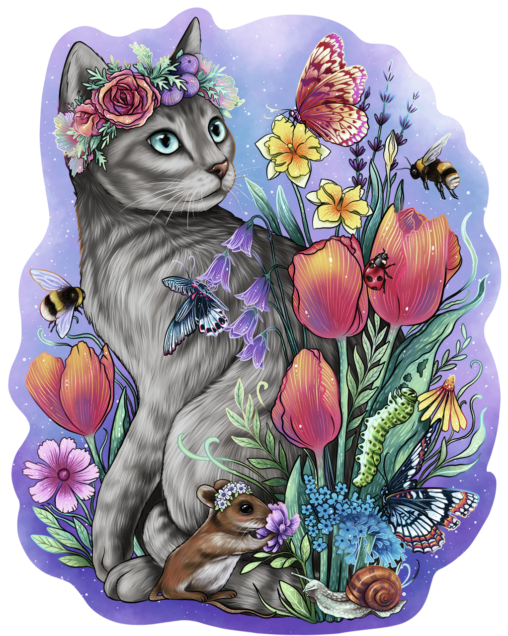 RAVENSBURGER WOODEN LOVELY CAT 15 WHIMSIES 150P