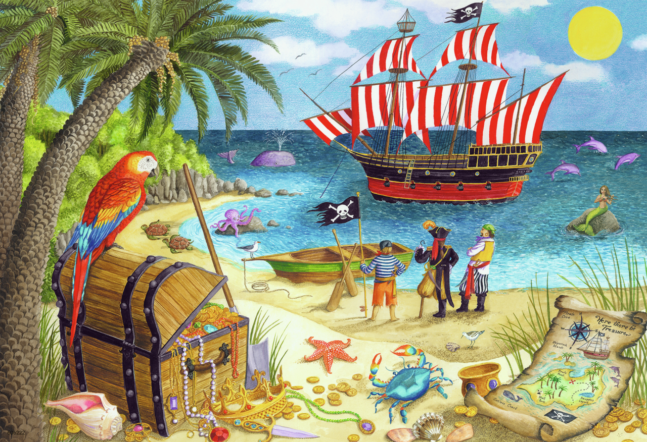 RAVENSBURGER PIRATES AND MERMAIDS 2X24 PCS
