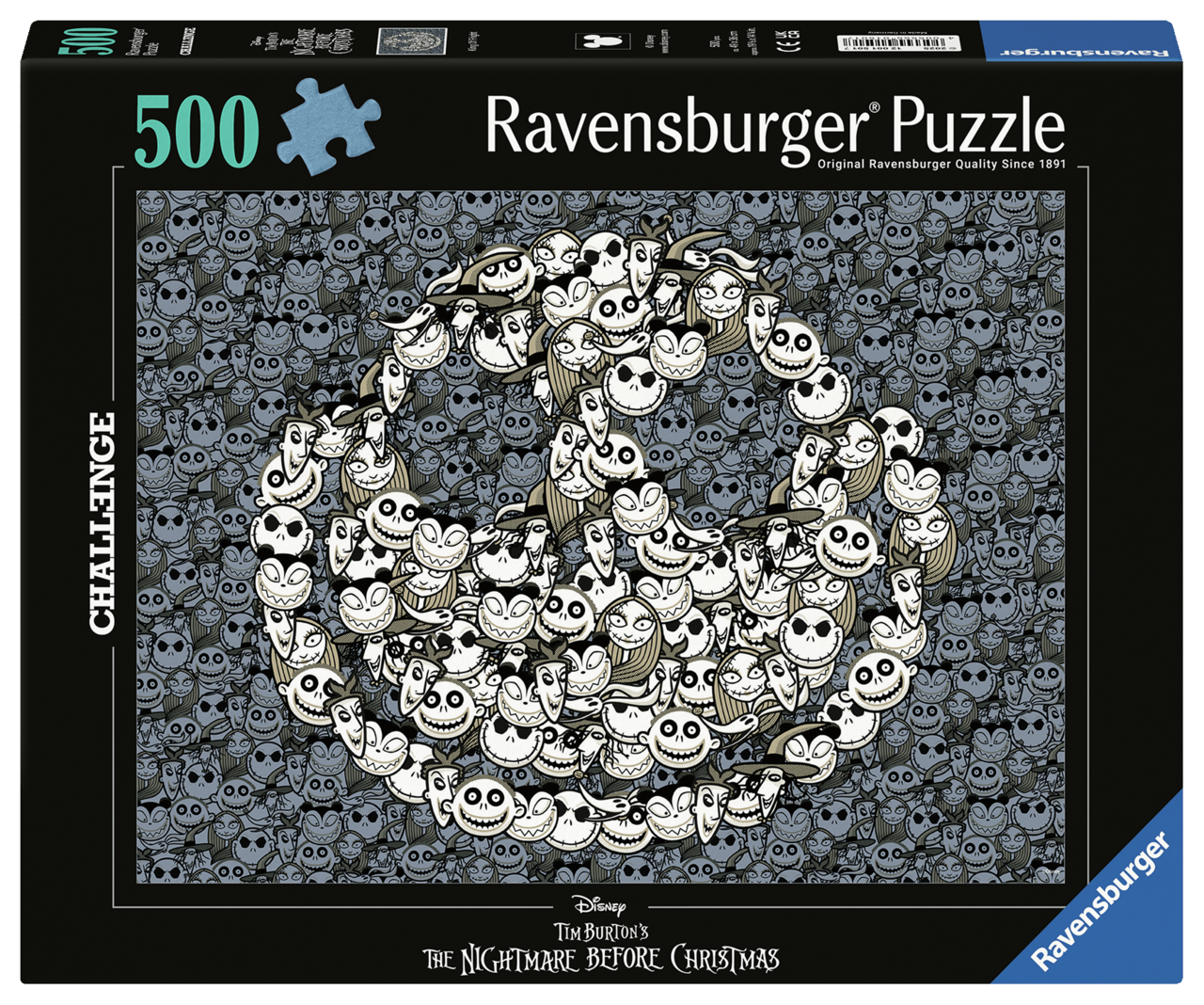 RAVENSBURGER NIGHTMARE BEFORE CHRISTMAS 500 BRIKKER