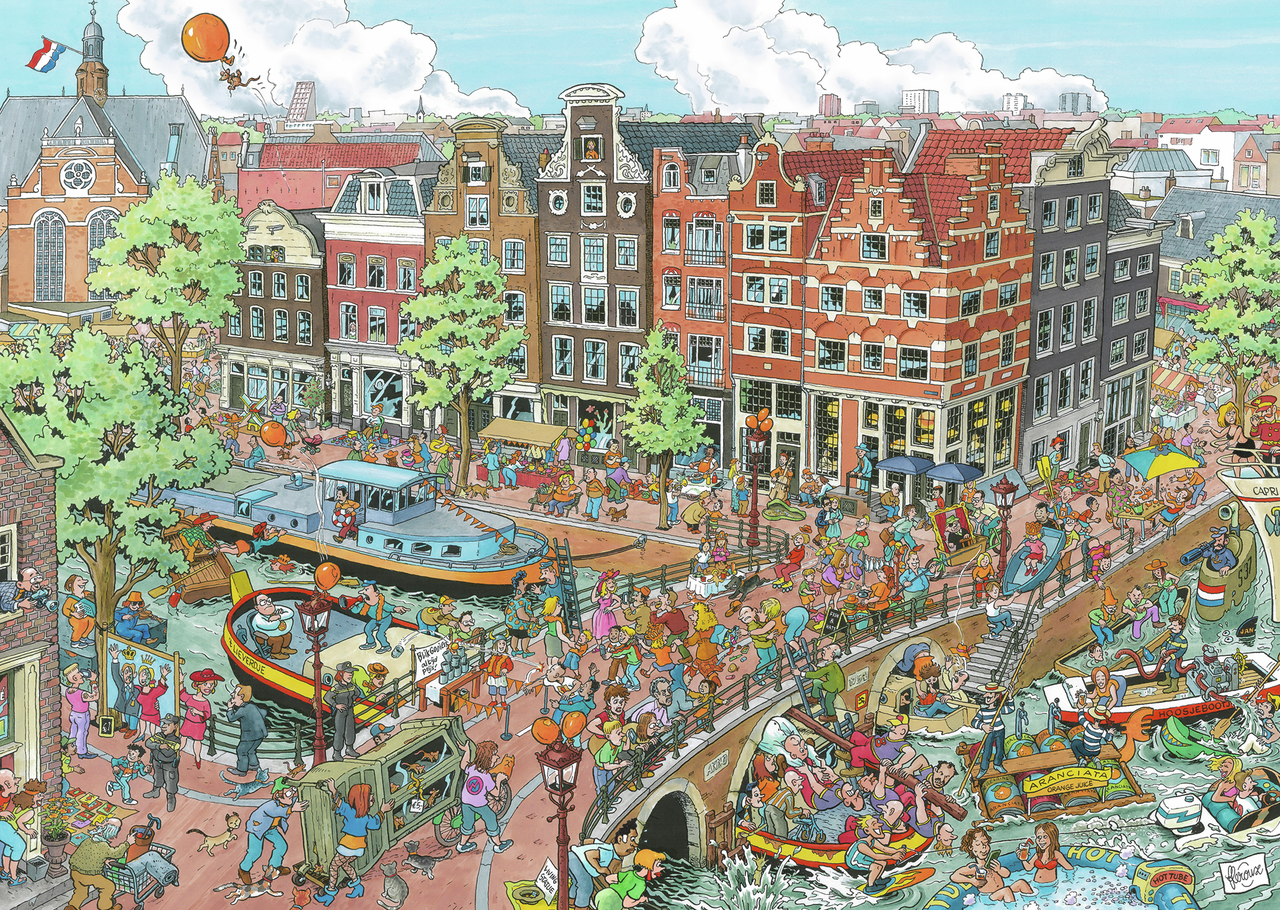 RAVENSBURGER AMSTERDAM 1000 BRIKKER