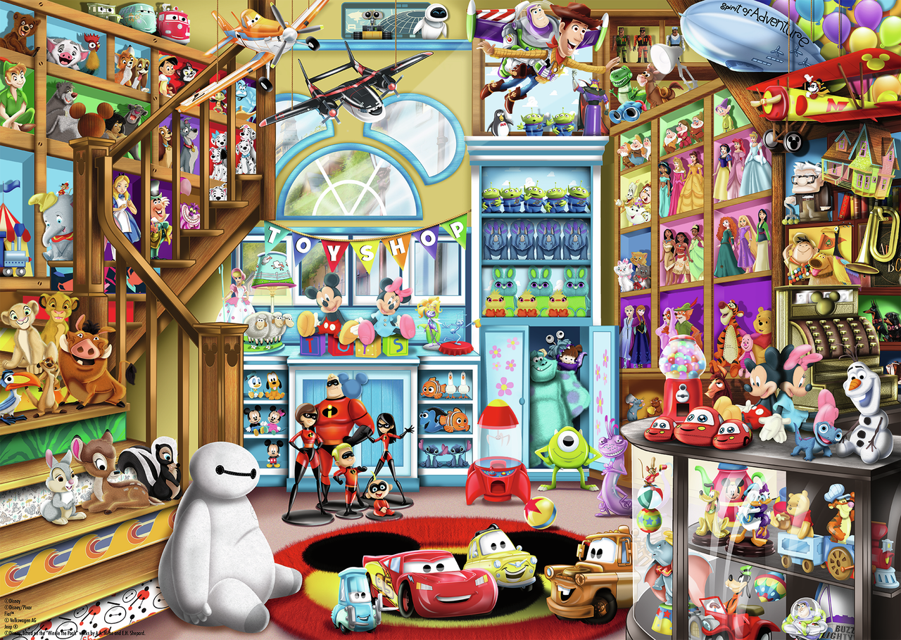 RAVENSBURGER DISNEY PIXAR 1000 BRIKKER