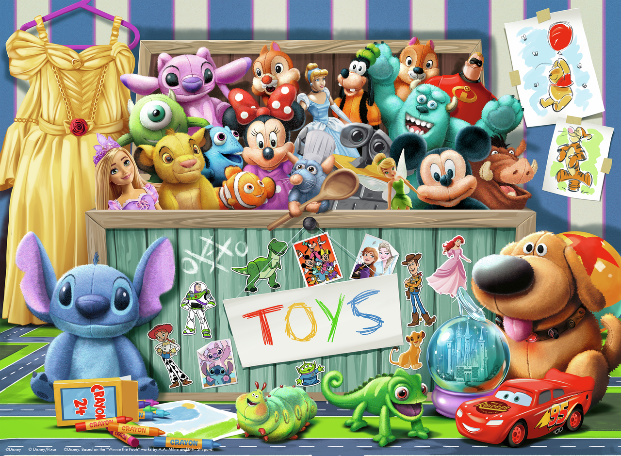 DISNEY PIXAR MULTICARACTER PUZZLE 100 PCS.