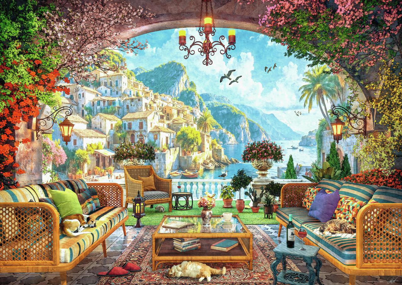 RAVENSBURGER MEDITERRANEAN TERRACE VIEW 1000 PCS.