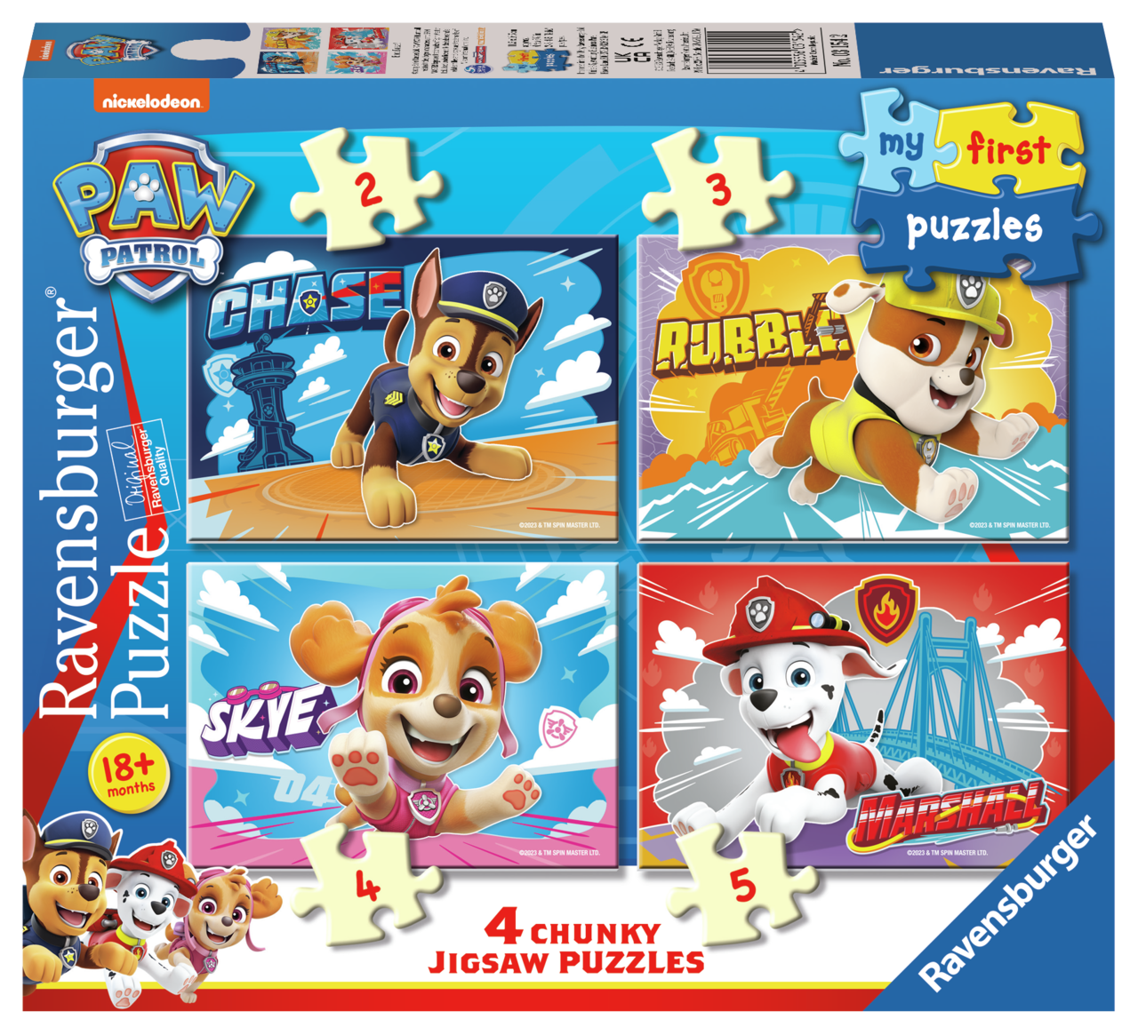 RAVENSBURGERPAW PATROL MY FIRST PUZZLE 2/3/4/5P