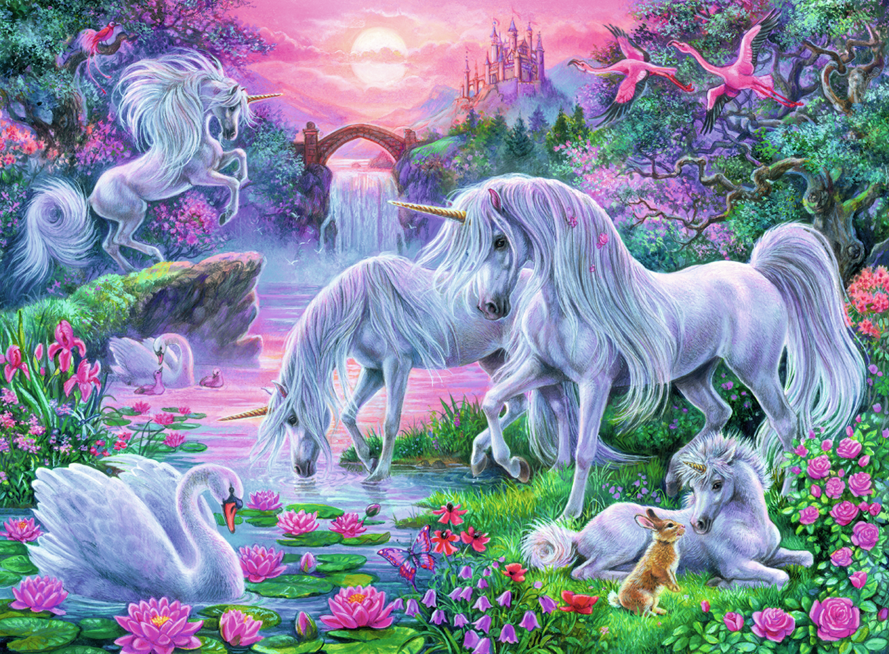 RAVENSBURGER UNICORNS IN THE SUNSET 150 PCS