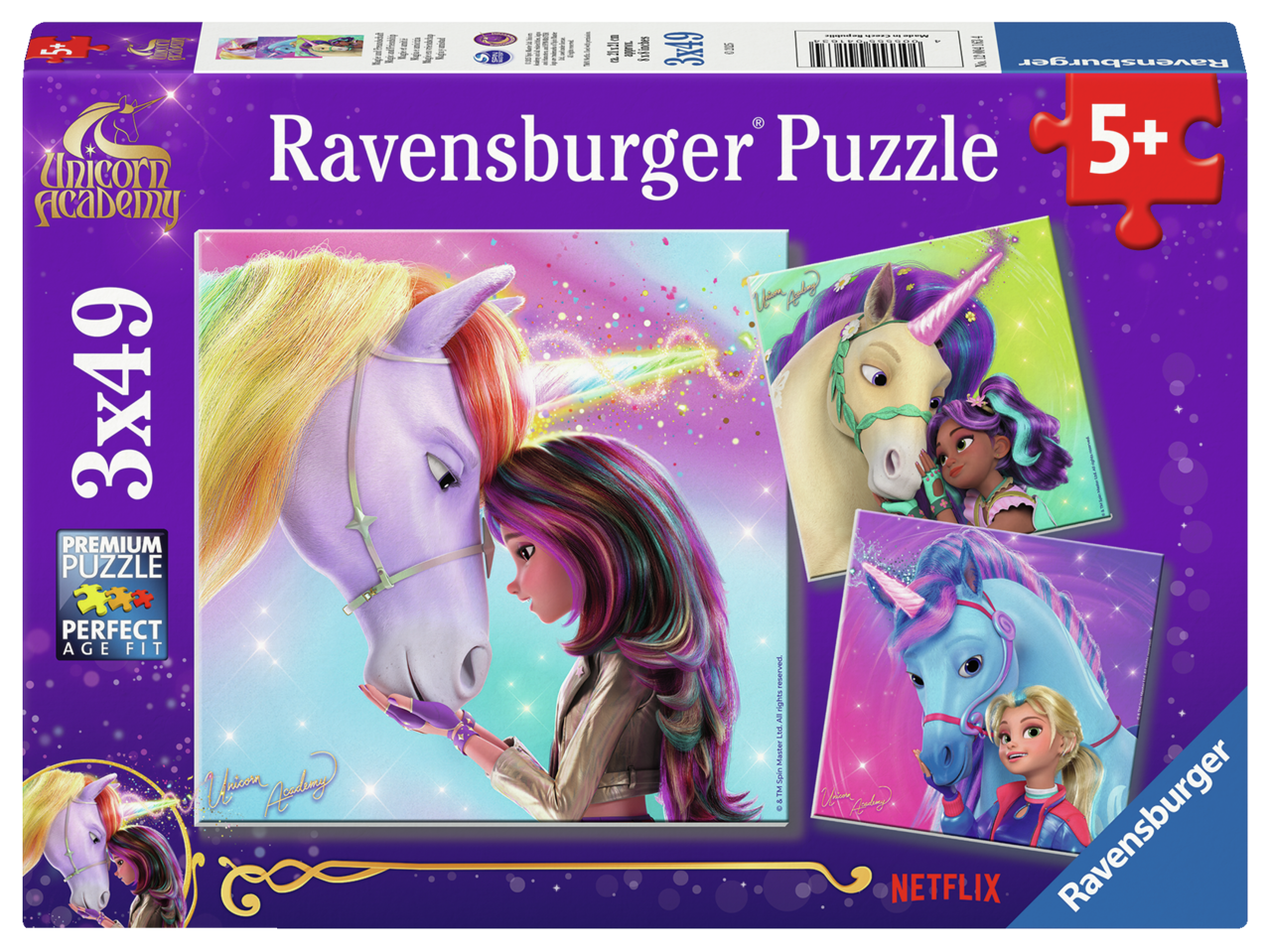 PUSLESPIL UNICORN ACADEMY 3X49 BRIKKER