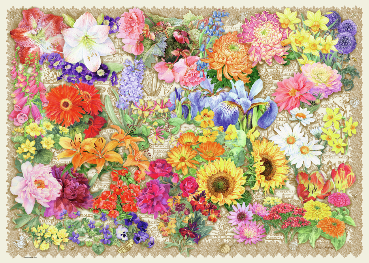 RAVENSBURGER BLOOMING BEAUTIFUL 1000 BRIKKER