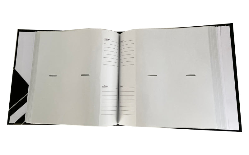 FOTOALBUM SUPER 200 SORT M GULDKANT
