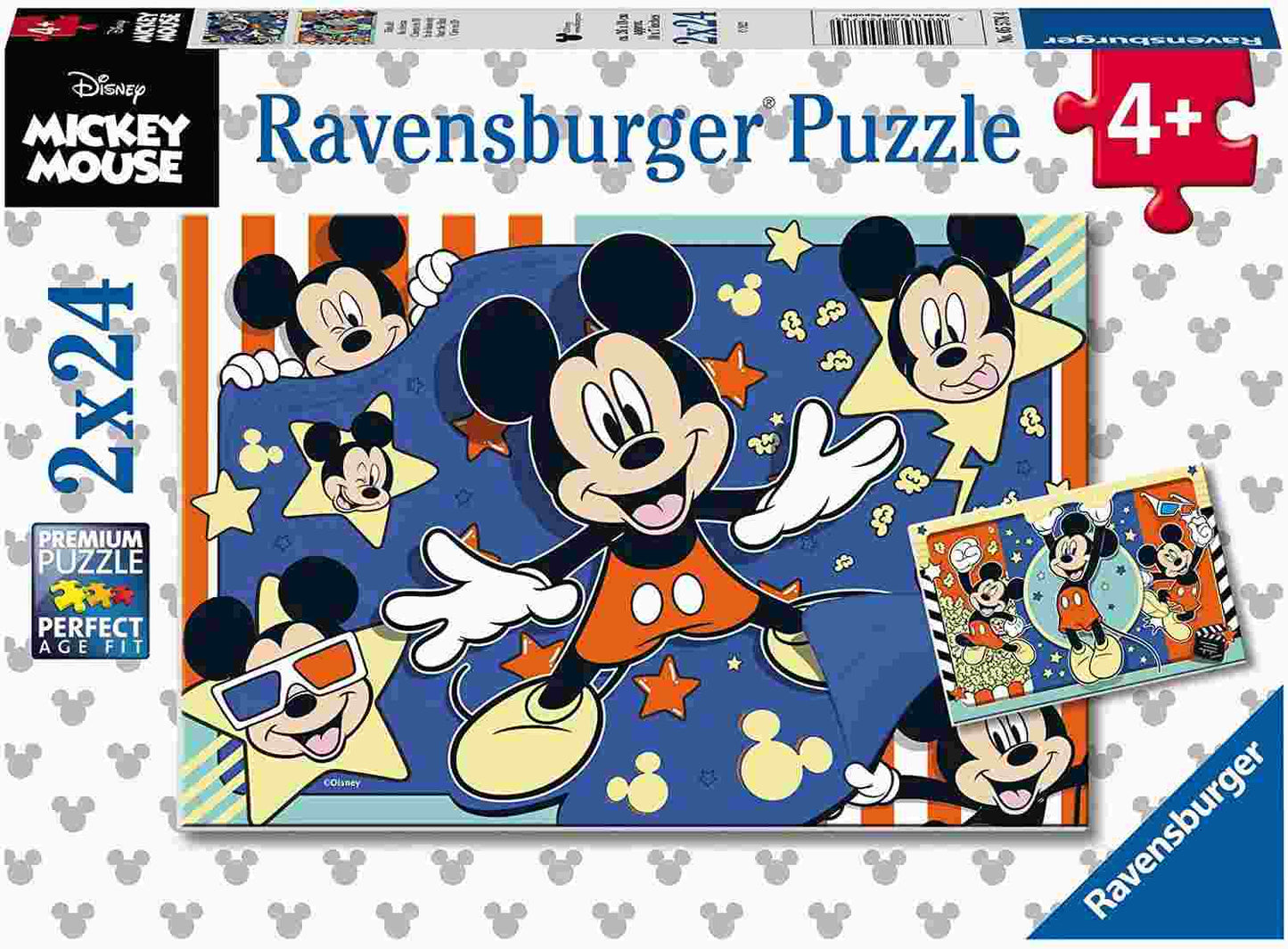 RAVENSBURGER DISNEY MICKEY START FILMEN 2X24 BRIKKER
