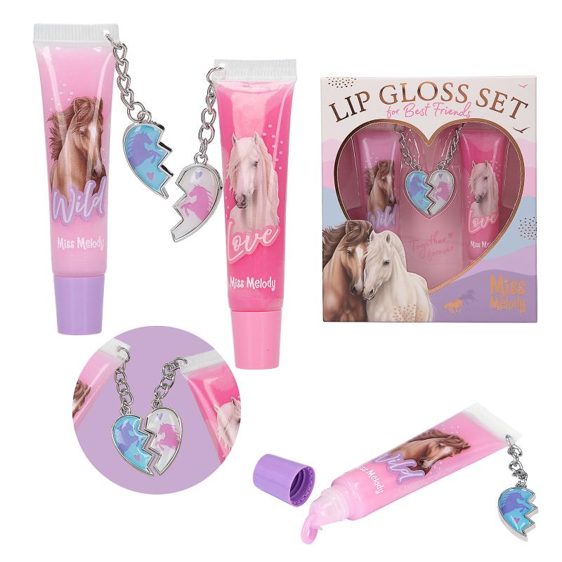 MISS MELODY LIPGLOSS OG HJERTEVEDHÆNGS SÆT BFF