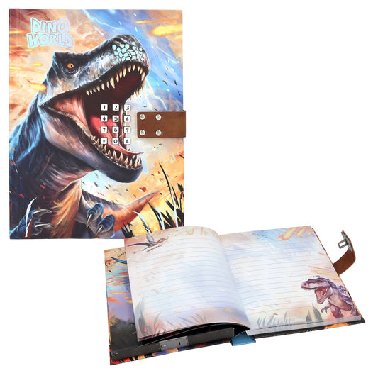 DINO WORLD DAGBOG M. KODE OG LYD