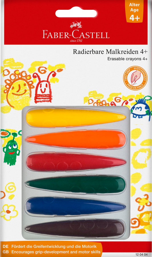 CRAYONS GRIP FABER CASTELL 6 STK. ASS.