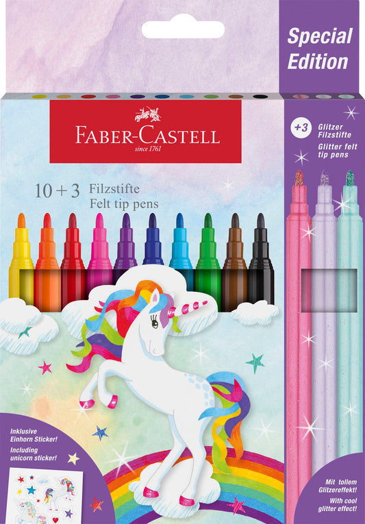 FABER CASTELL TUSSER UNICORN 10+3 PASTEL