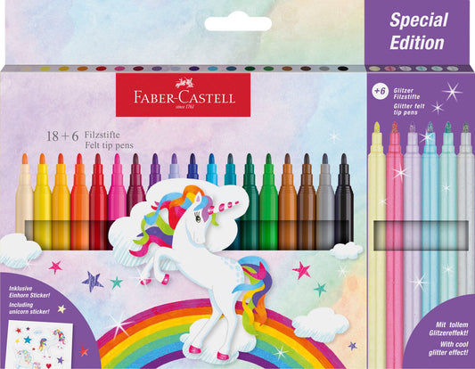 FABER CASTELL TUSSER UNICORN 18+6 PASTEL