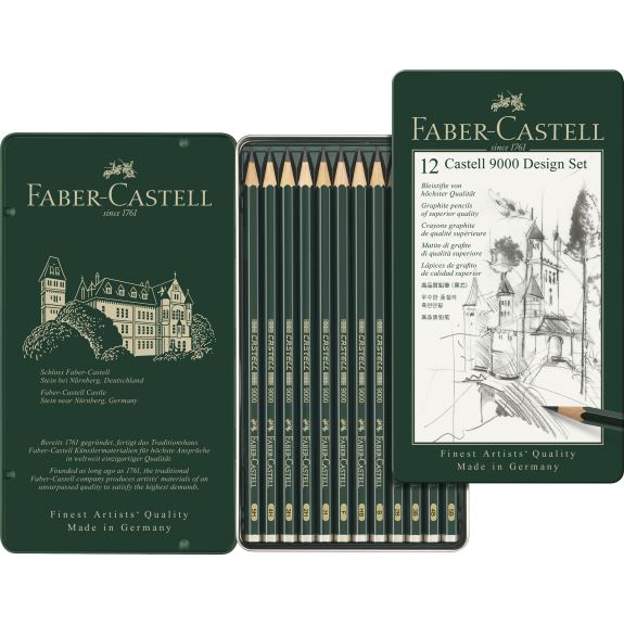 BLYANTSÆT FABER CASTELL 9000 5B-5H
