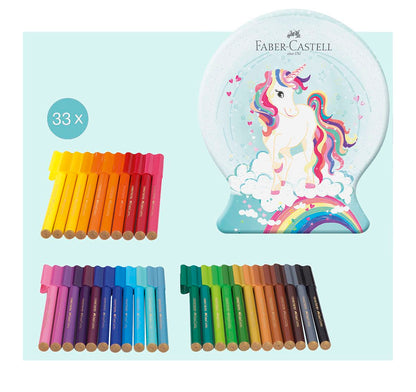 FABER CASTELL TUSSER CONNECTOR UNICORN TIN 33 STK.