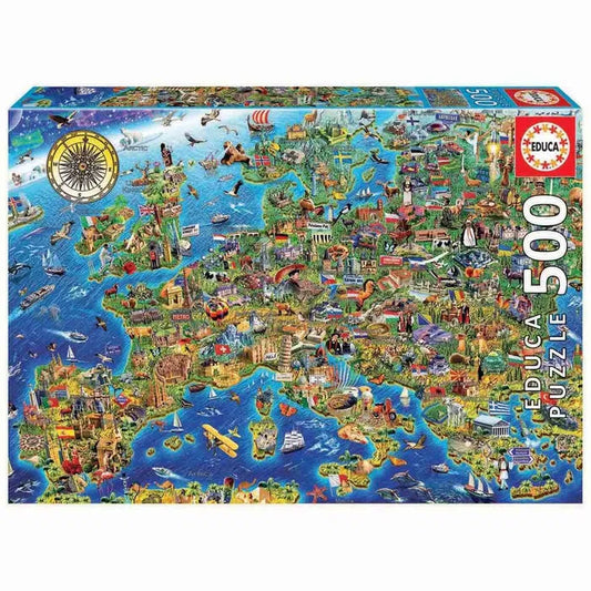 CRAZY EUROPEAN MAP 500 BRIKKER