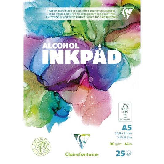 CLAIREFONTAINE ALKOHOL INKPAD A5 25S 90G