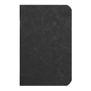 AGE BAG NOTEBOOK 9 x 14 CM SORT 48 BLANKE SIDER