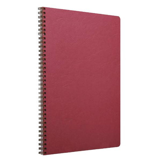 CLAIREFONTAINE AGE BAG A4 SPIRAL L RED LINJERET