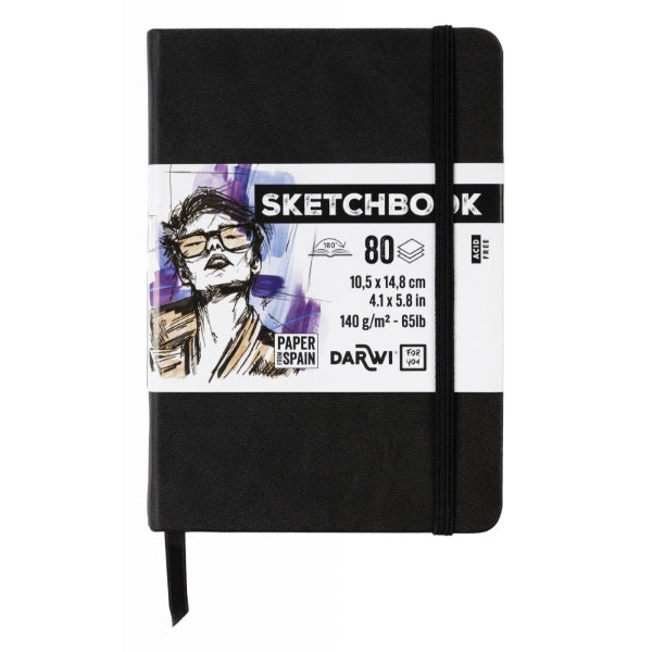 DFY SKETCHBOOK A6 80SH 140G BLACK