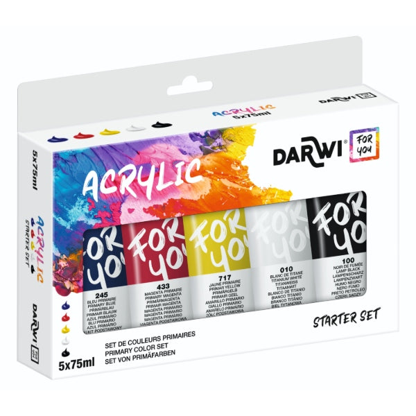 DFY SET OF ACRYLIC PRIMERS - 5 X 75ML