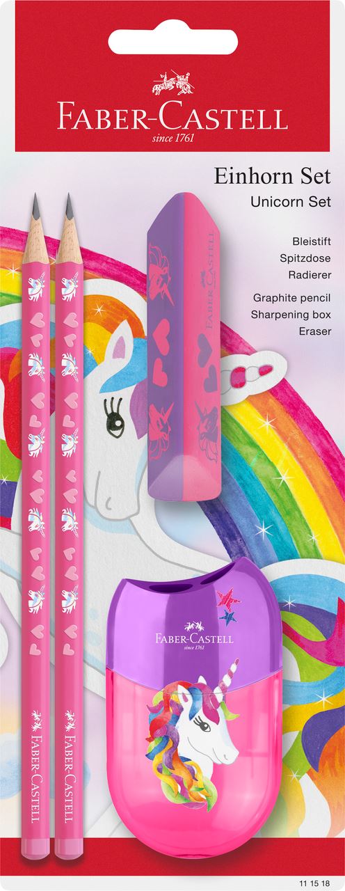 FABER CASTELL UNICORN 2 BLYANTER VISKELÆDER SPIDSER
