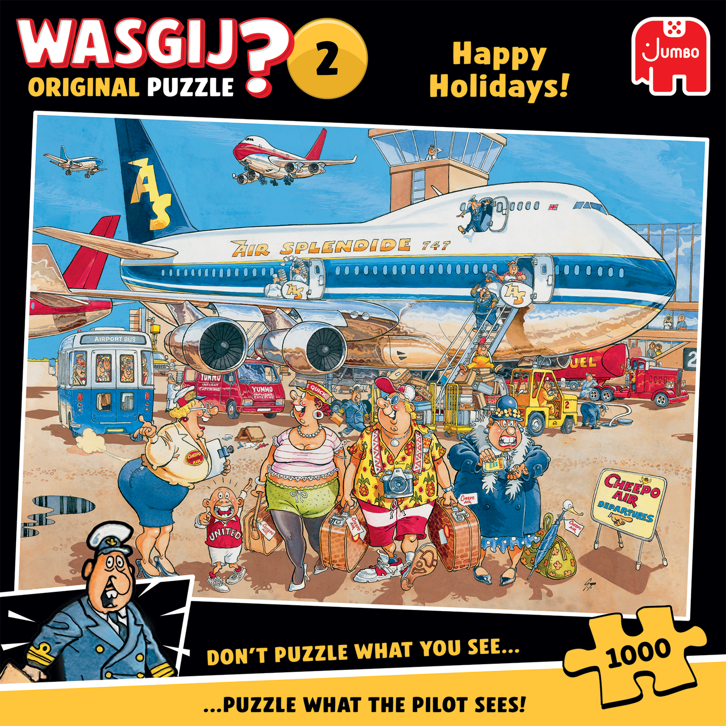 WASGIJ HAPPY HOLIDAYS! 1000 BRIKKER