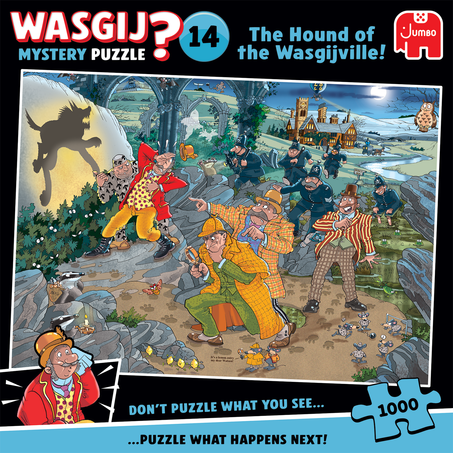 WASGIJ MYSTERY THE HOUND OF THE WASGIJVILLE! 1000 BRIKKER