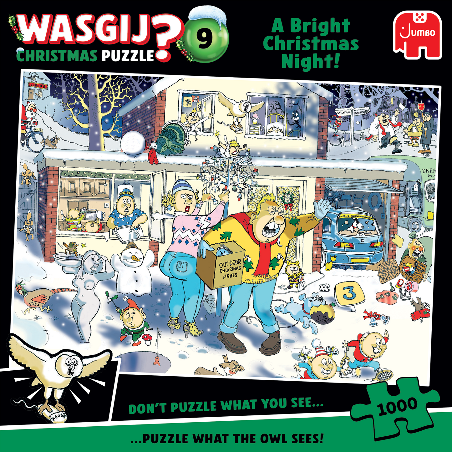 WASGIJ CHRISTMAS A BRIGHT CRISTMAS 1000 BRIKKER