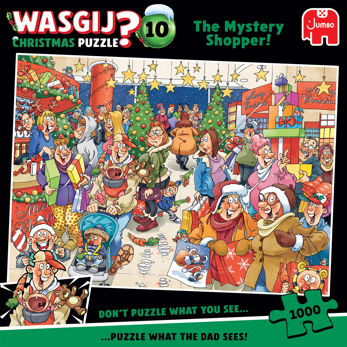 WASGIJ CHRISTMAS THE MYSTERY SHOPPER 1000 BRIKKER