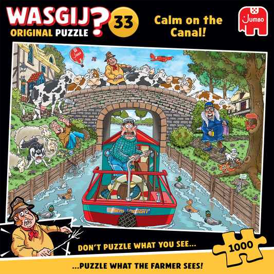 WASGIJ CALM ON THE CANAL 1000 BRIKKER