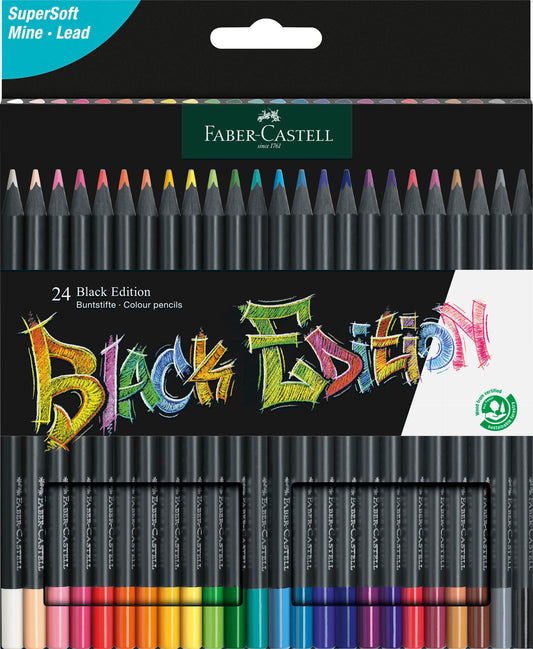 FABER CASTELL BLACK EDITION TRIAGULAR 24 ASS