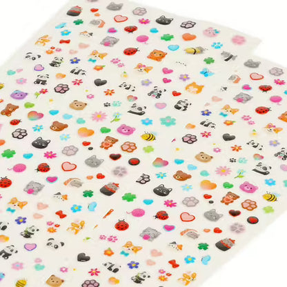NAIL STICKERS CUTE ANIMALS