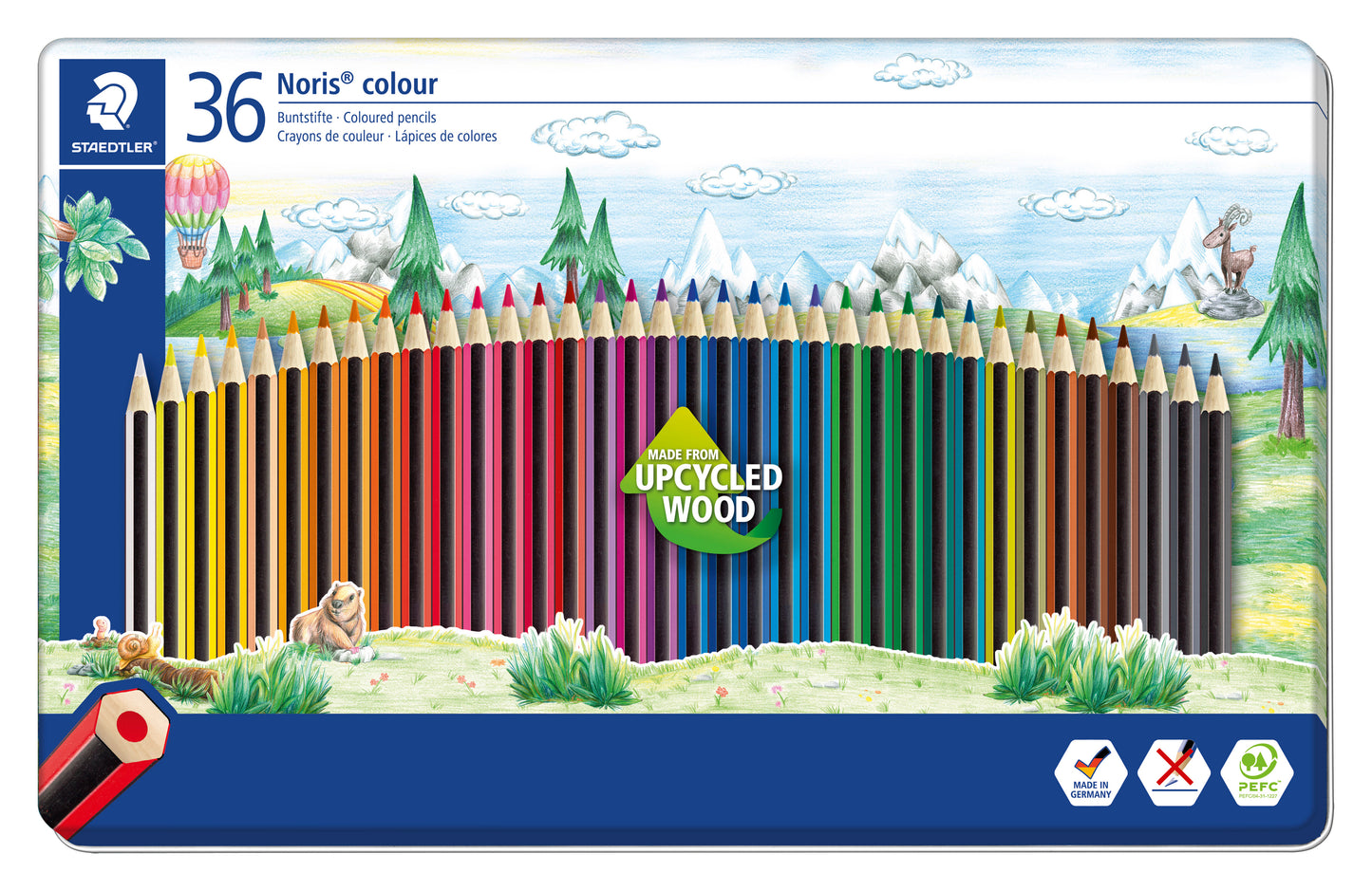 FARVEBLYANT 36 STK STAEDTLER METALÆSKE