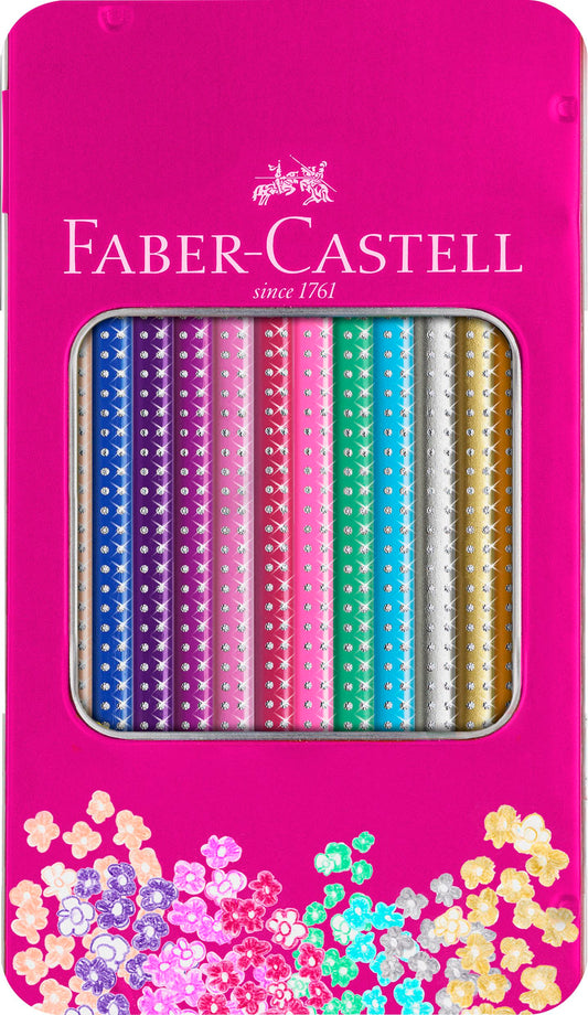 FABER CASTELL SPARKLE I TINÆSKE 12 STK.