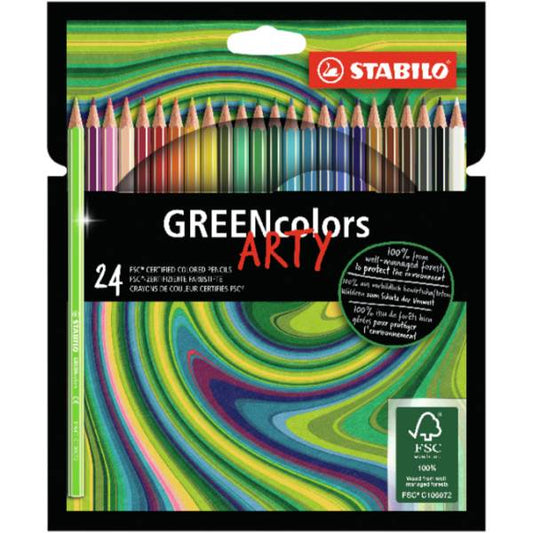 STABILO ARTY GREEN COLOR 24 ASS.