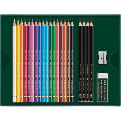 FABER CASTELL POLYCHROMOS & PITT GRAPHITE MATT SET