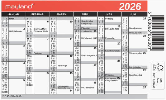 MINI KALENDER 2026