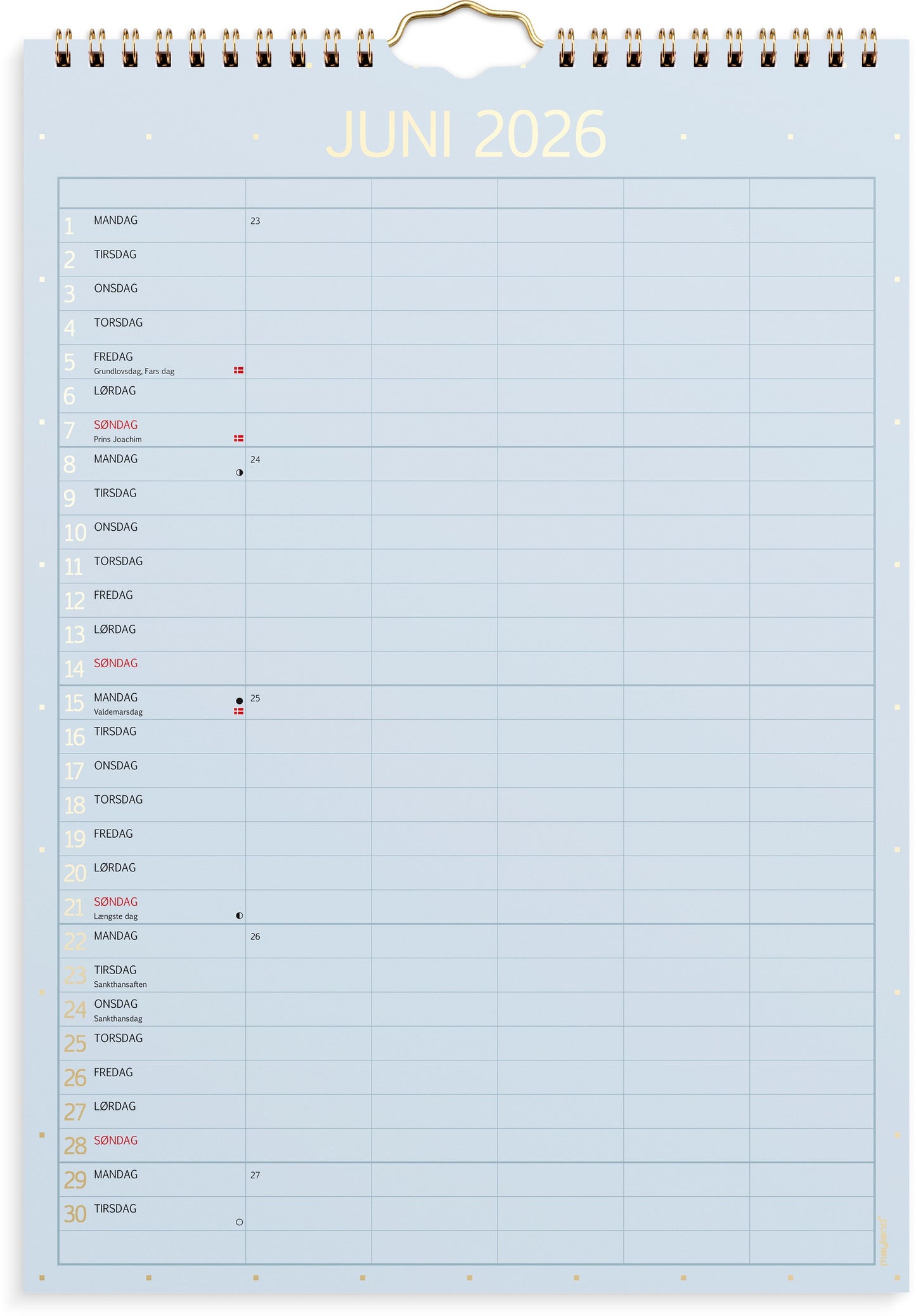 FAMILIEKALENDER COLOR LILLE 2026
