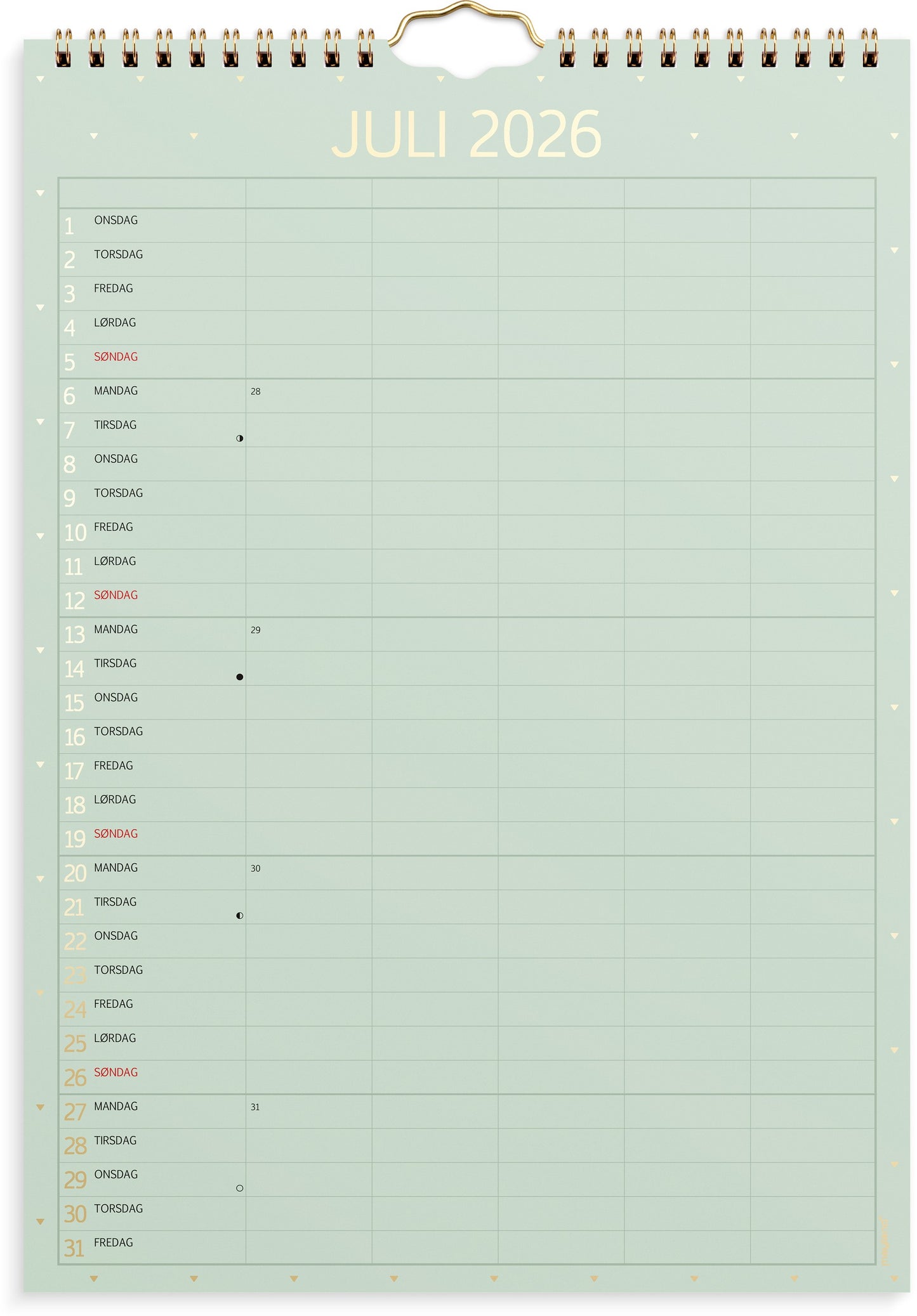FAMILIEKALENDER COLOR LILLE 2026