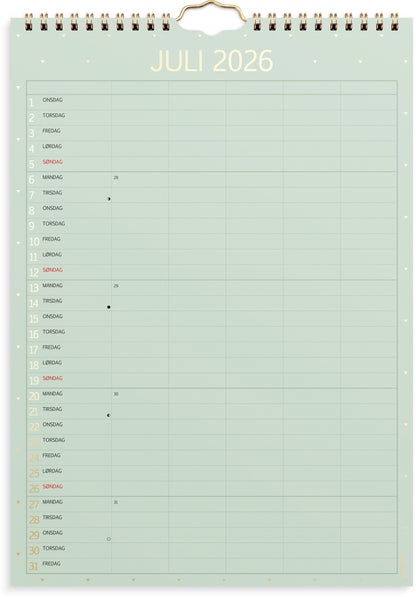 FAMILIEKALENDER COLOR LILLE 2026