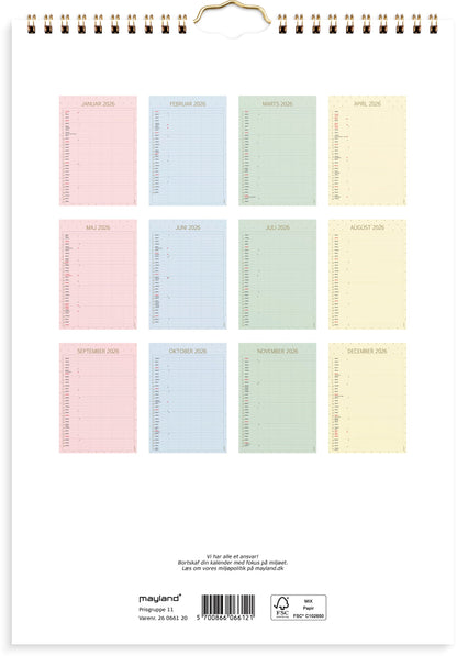 FAMILIEKALENDER COLOR LILLE 2026