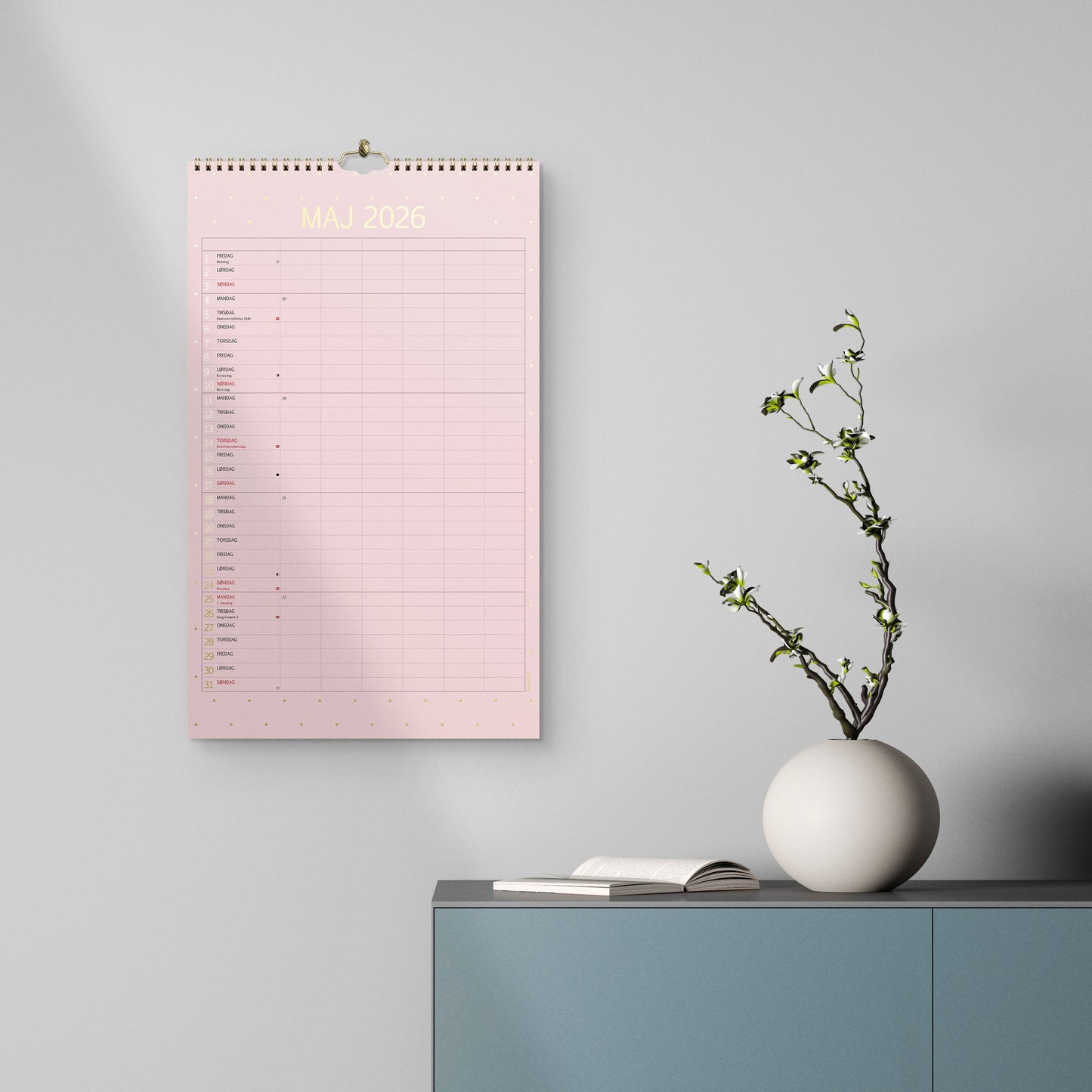 FAMILIEKALENDER COLOR STOR 2026
