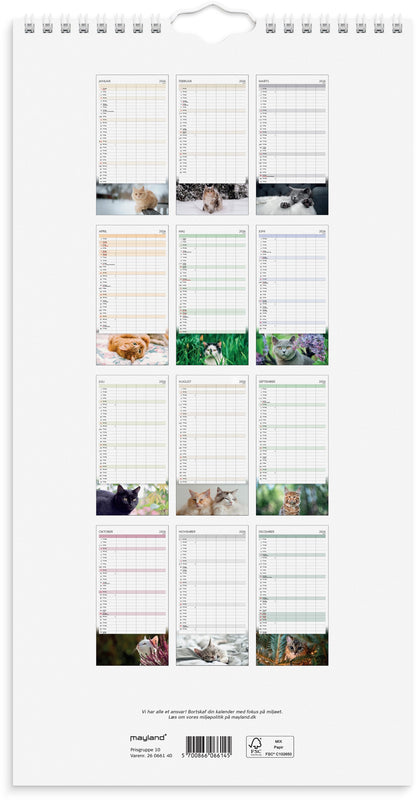 FAMILIEKALENDER KATTE 2026