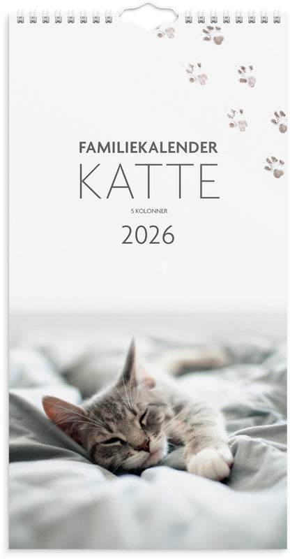 FAMILIEKALENDER KATTE 2026