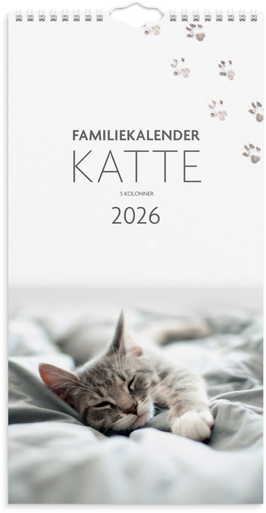 FAMILIEKALENDER KATTE 2026