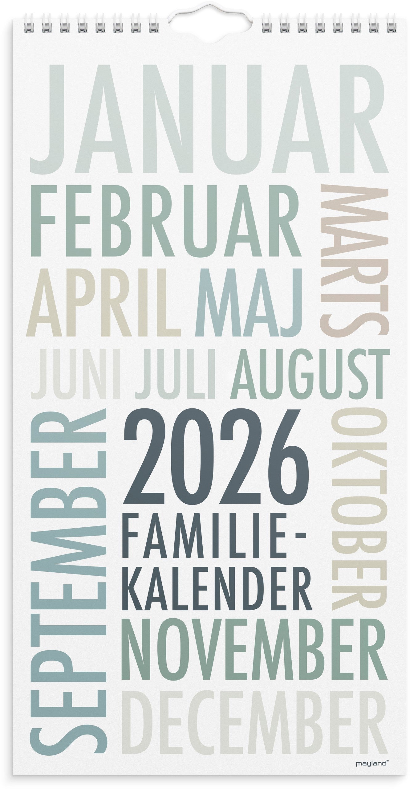 FAMILIEKALENDER TRENDART 2026