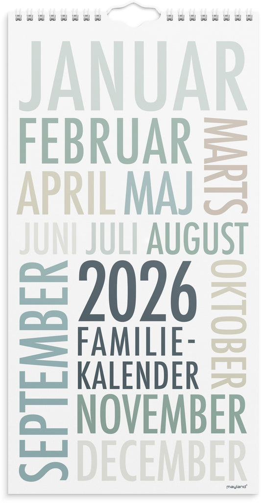 FAMILIEKALENDER TRENDART 2026